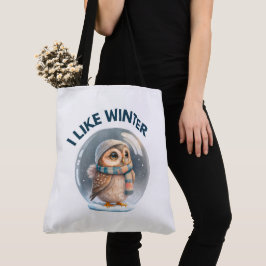 Tote Bag I like winter Tygkasse