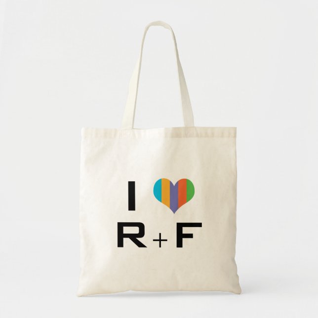 tote bag I love R + F Tygkasse (Framsidan)