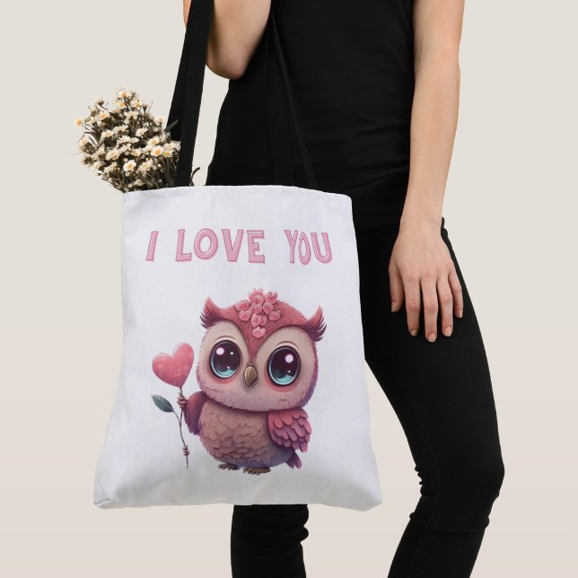 Tote Bag I Love you Tygkasse (Närbild)