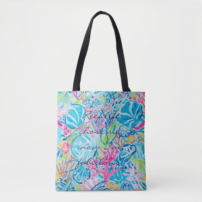 Tote-bag i stilren grafik tygkasse (Framsida)