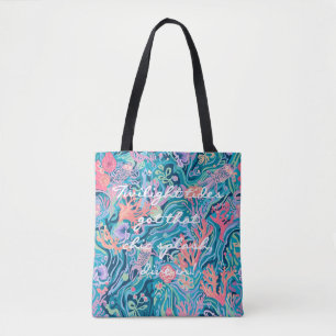 Tote-bag i stilren grafik tygkasse