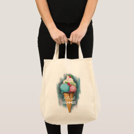 Tote Bag Ice Cream Tygkasse