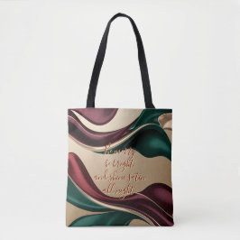 Tote bag in stylish abstract graphic tygkasse