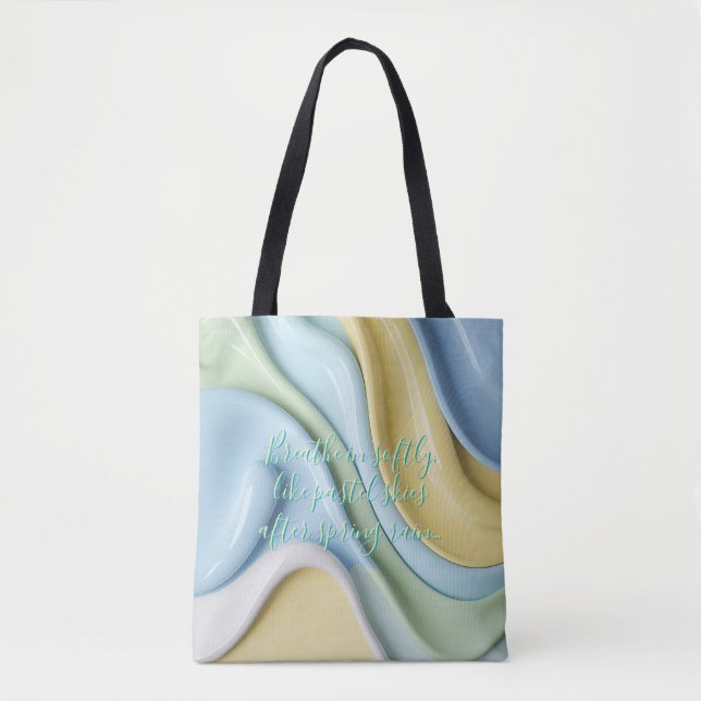 Tote bag in stylish abstract graphic tygkasse (Framsida)