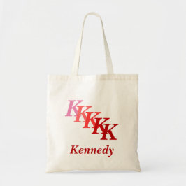 Tote Bag - Initialer med Namn på Tygkasse