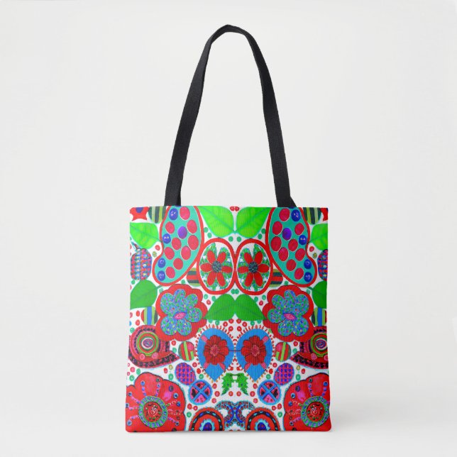 Tote Bag inspirerad av Artist Faith Ringgold Tygkasse (Framsida)