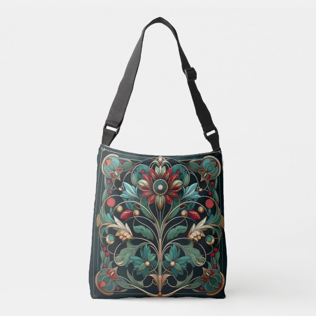 Tote Bag inspirerad av William Morris Axelväska (Framsida)