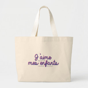 Tote bag Jag älskar mina barn Jumbo Tygkasse
