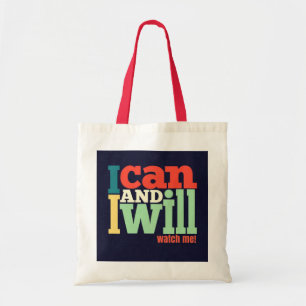 Tote Bag - jag kan och jag kommer att" Tygkasse