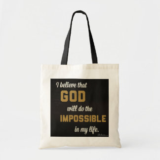 Tote Bag - jag tror att Gud kommer att göra Impo Tygkasse