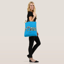 Tote Bag J'aime Paris avec un décor urbain Tygkasse