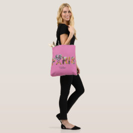 Tote Bag J'aime Paris avec un décor urbain Tygkasse
