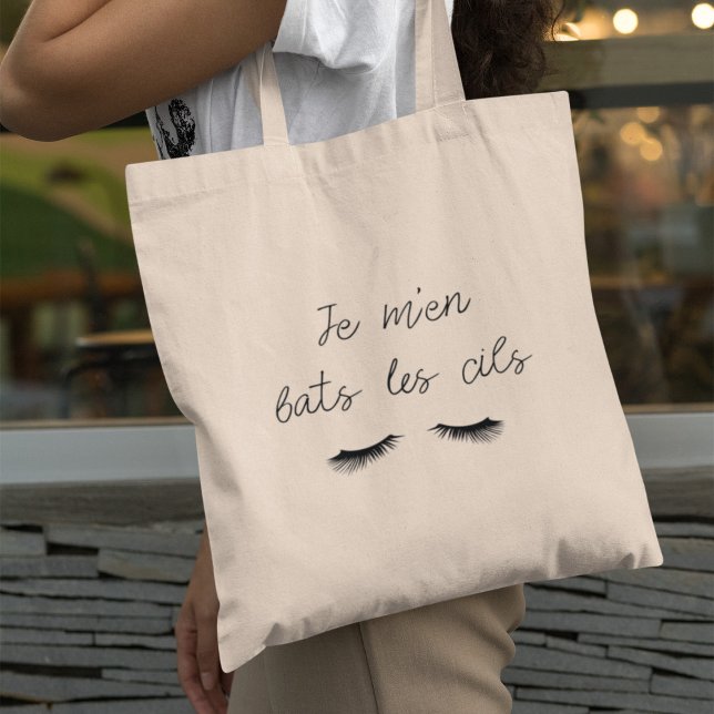 Tote bag Je m'en bats les cils Tygkasse (Skapare uppladdad)