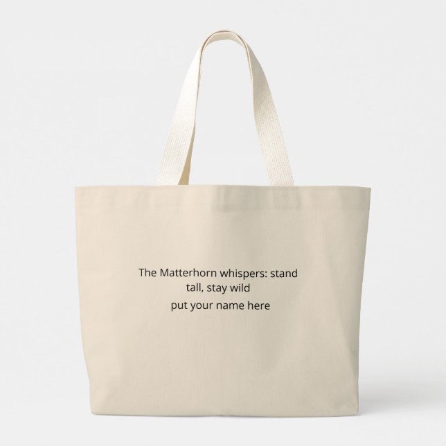 Tote Bag Jumbo Tygkasse (Baksida)