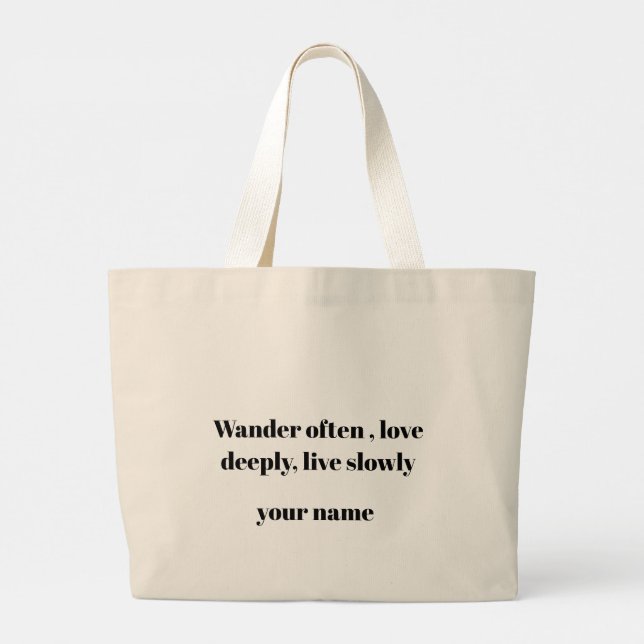 Tote Bag Jumbo Tygkasse (Baksida)
