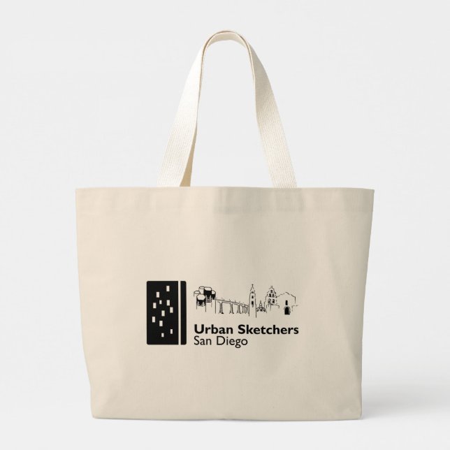 Tote Bag Jumbo Tygkasse (Baksida)