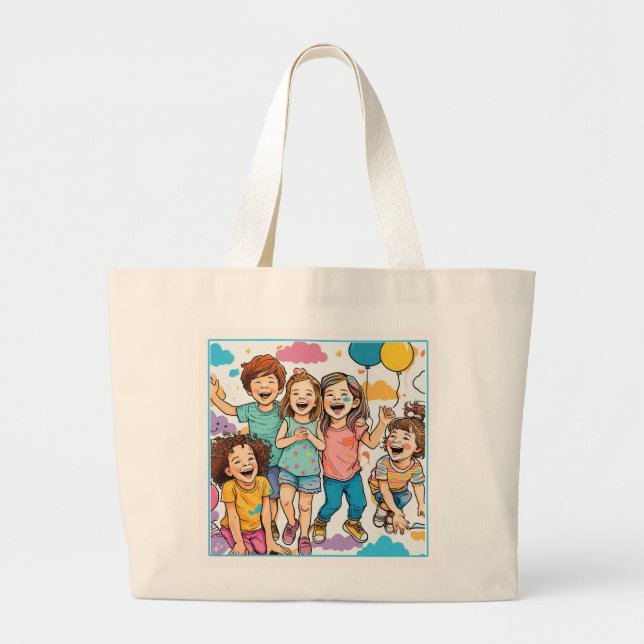 Tote Bag Jumbo Tygkasse (Framsidan)
