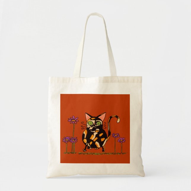 Tote Bag-Karma Chameleon Tygkasse (Framsidan)