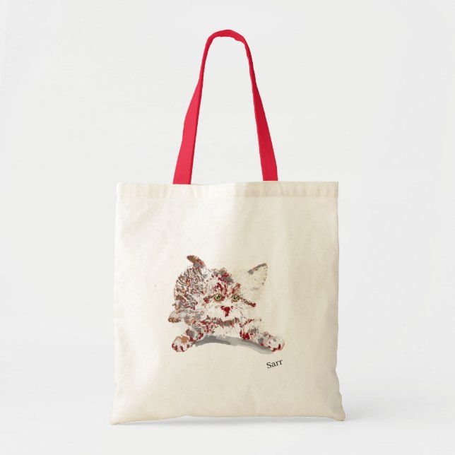 Tote Bag: Kitten Kärlek Tygkasse (Framsidan)