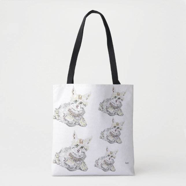 Tote Bag Kittens Tygkasse (Framsida)