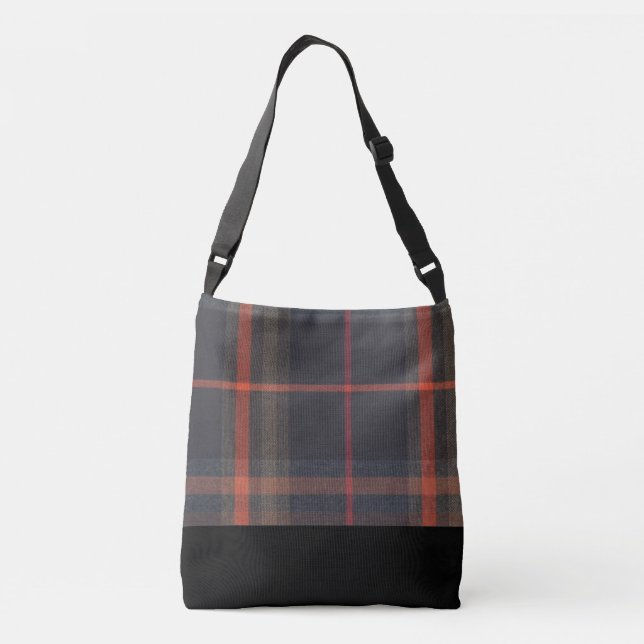 Tote bag kor body tartan and black axelväska (Baksida)