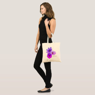 Tote Bag - kosmosblommor Tygkasse