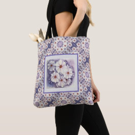 Tote Bag Lavender African Daisys Tygkasse