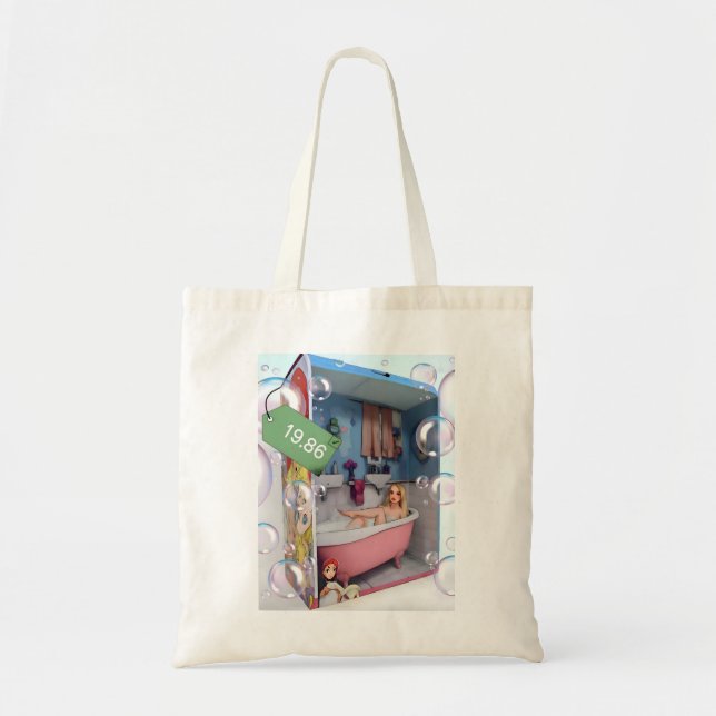 Tote Bag "leksak" Tygkasse (Framsidan)
