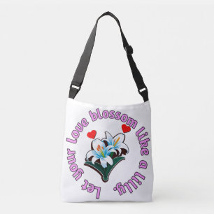 Tote bag Lilly and slogan Axelväska