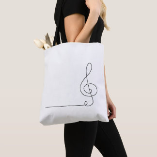 Tote Bag: Linjekonst (Flute) Tygkasse
