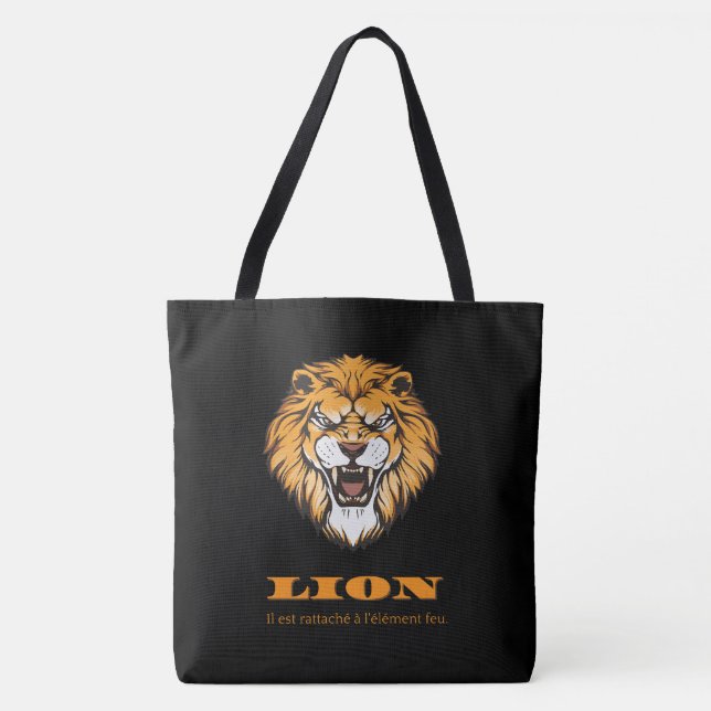 Tote Bag Lion Tygkasse (Framsida)