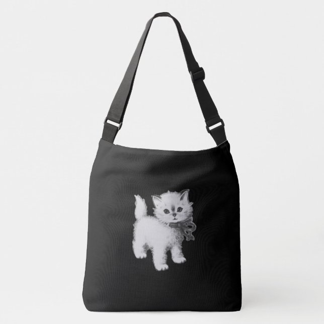 TOTE BAG LITTLE CAT DESIGN AXELVÄSKA (Framsida)