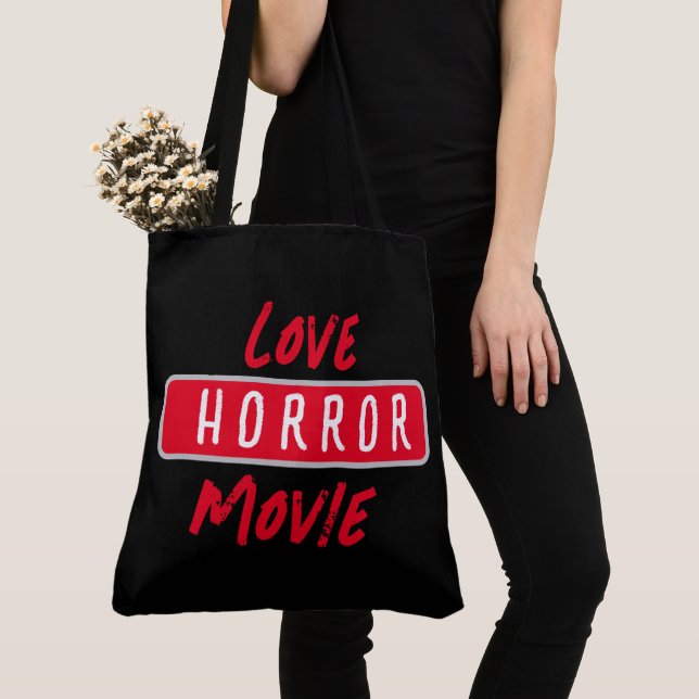 Tote Bag love horror movie Tygkasse (Närbild)