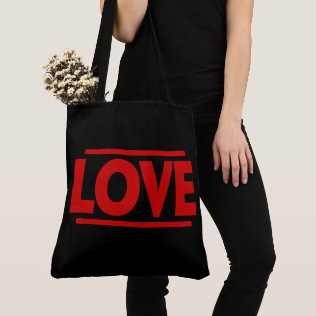 Tote Bag Love Tygkasse (Närbild)