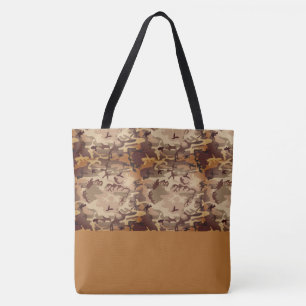 Tote Bag LRGE Brown Caramel Camo Tygkasse