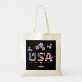 tote bag "LYCKLIG 4:e JULY" Tygkasse