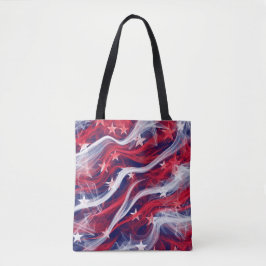 Tote bag med amerikansk Flagga design Tygkasse