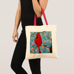 Tote Bag med Charlie Cardinal i Vår Tygkasse