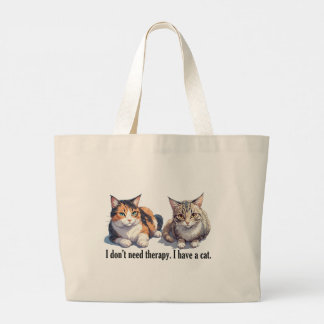 Tote Bag med en snygg katttema Jumbo Tygkasse