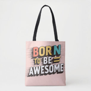 Tote Bag med fetstil Brev Tygkasse