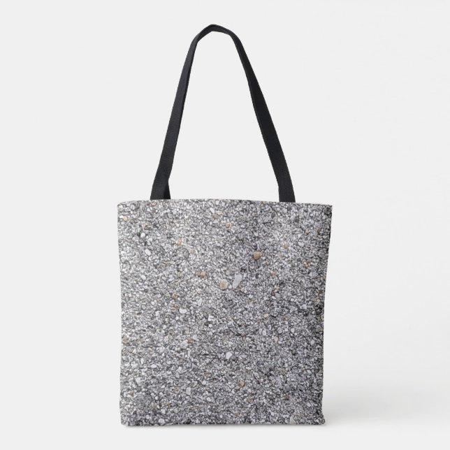 Tote Bag med Grått Specklad design Tygkasse (Baksida)