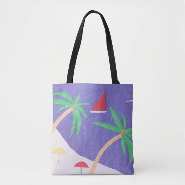 Tote Bag med Island Scene Tygkasse (Framsida)