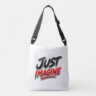 Tote Bag med Just Imagine-typografi Axelväska