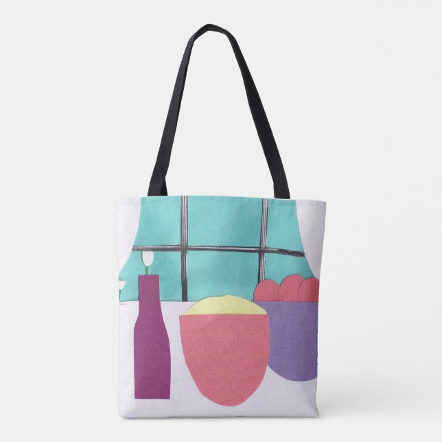 Tote Bag med köksscen Tygkasse (Baksida)