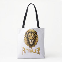 Tote Bag Med Lejonhuvud I Guld