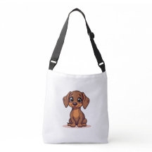 Tote bag med söt Dachshund