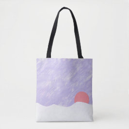 Tote Bag med Sunset Scene Tygkasse
