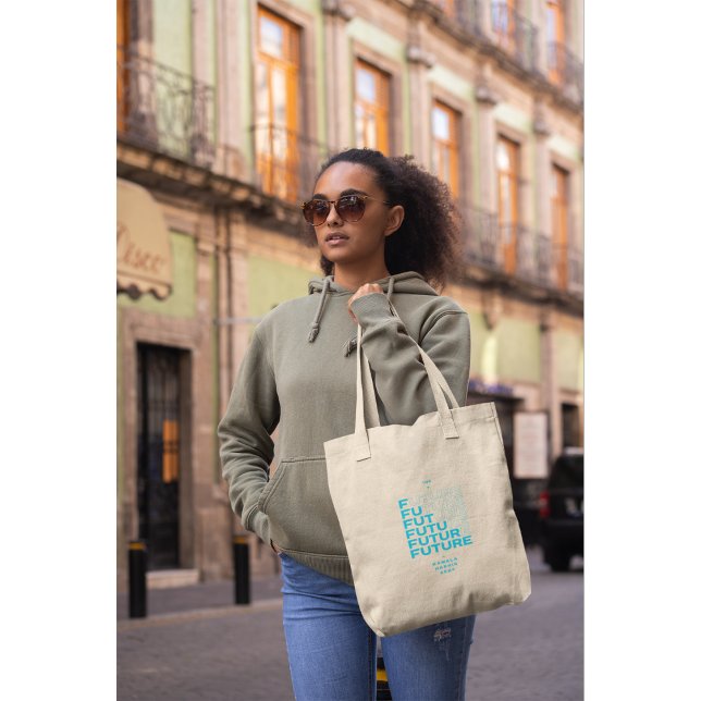 Tote Bag med teal färg för Kamala Harris Tygkasse (Skapare uppladdad)
