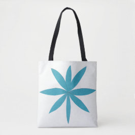 Tote Bag med Turquise Star Tygkasse