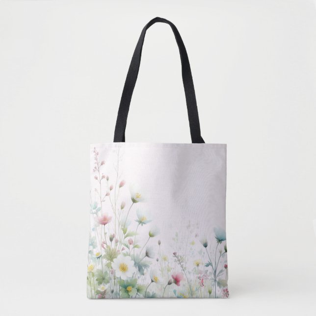 Tote Bag med Wildblommor Tygkasse (Framsida)